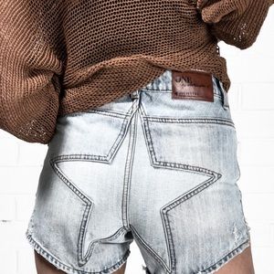 One x Oneteaspoon Juliette Jean Shorts Star Butt